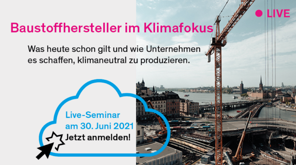 myclimate Live-Event "Baustoffhersteller im Klimafokus, Grafik: © myclimate Deutschland