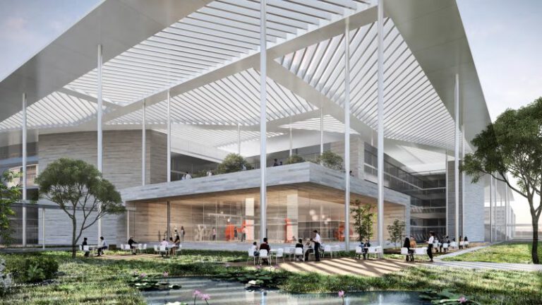 LAB - Lausitz Art of Building, so könnte ein zukünftiges Großforschungszentrum aussehen | © CGI HENN