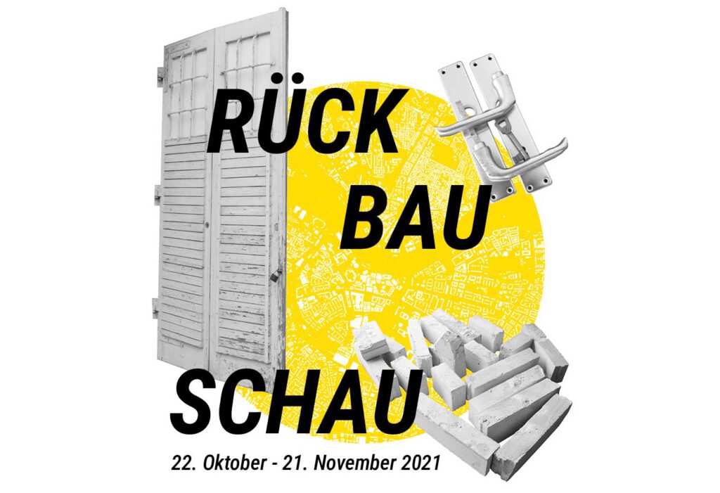 Ausstellung RÜCK-BAU-SCHAU, Grafik © Teams Zirkuläres Bauen Dresden