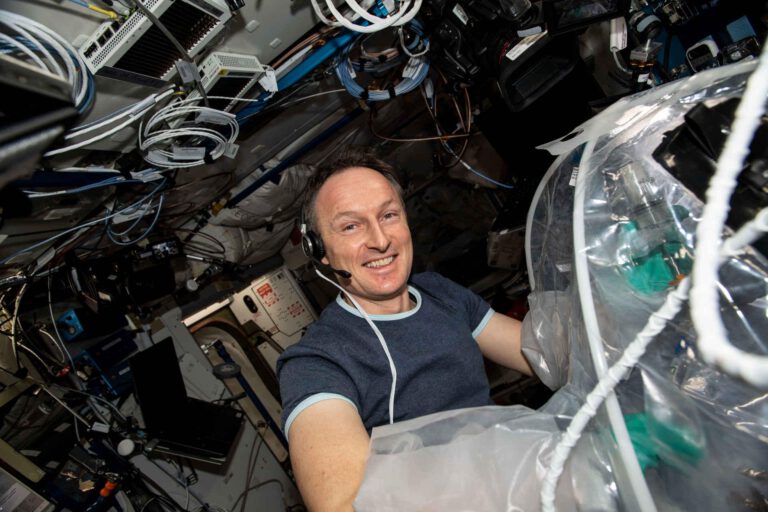ESA-Astronaut Matthias Maurer auf der ISS