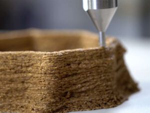 3D-Druck der biobasierten Paste, © Fraunhofer UMSICHT
