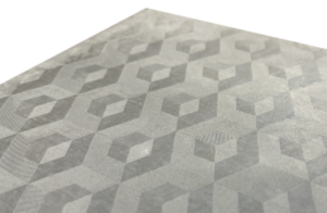 Ultrahochleistungsbeton-Muster mit Oberflächenstrukturen. Foto © Fraunhofer ISE
