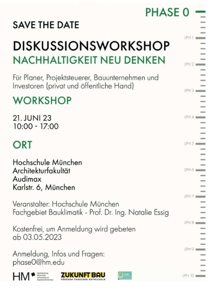 Flyer zum Symposium „Nachhaltigkeit Neu Denken“, Grafik: Hochschule München