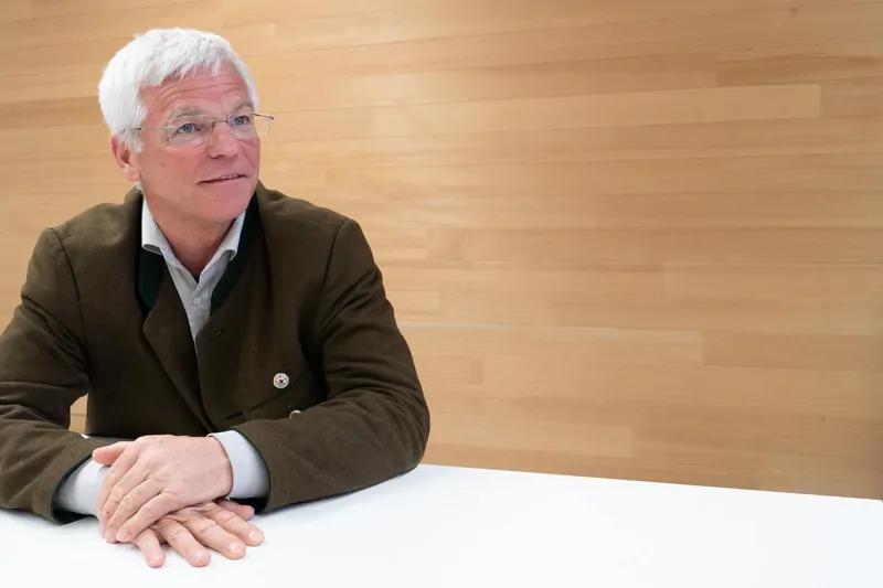 Peter Aicher, Vorsitzender des Interessenverbandes Holzbau Deutschland, Foto: © ZDB/Laube