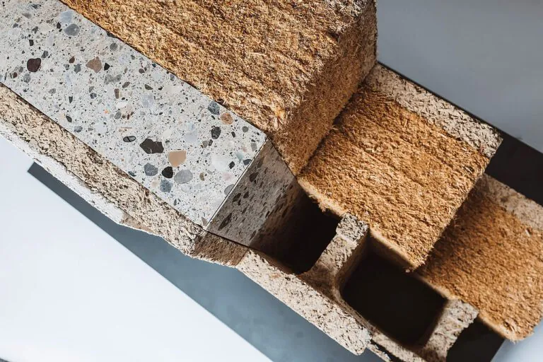 Der Wandaufbau ‚futureBloc – S‘ besteht aus mineralisch, biologischen Sekundärrohstoffen und ist zu 100 % kreislauffähig. Foto © Salzburg Wohnbau/David Wedenig