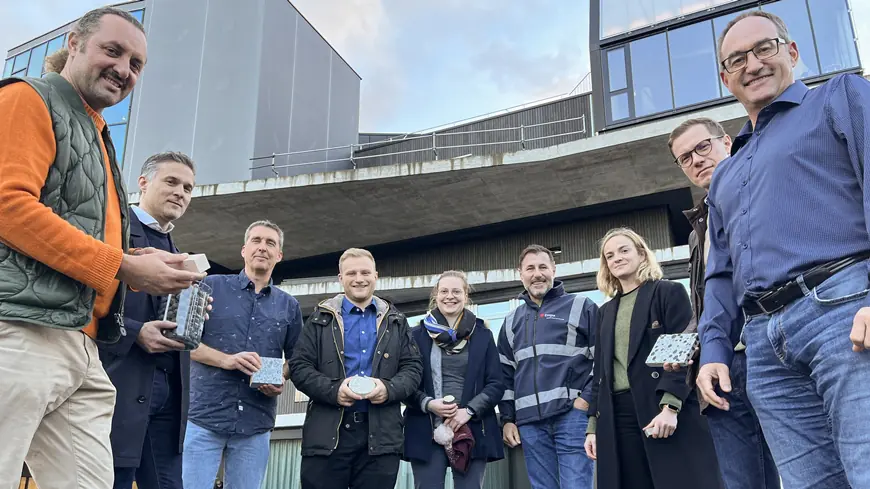 Die Architekten von OOS treffen auf die Empa-Forschenden, um neue CO2-negative Innovationen aus den Empa-Laboren auf die Anforderungen des Bausektors auszurichten. Bild: Empa